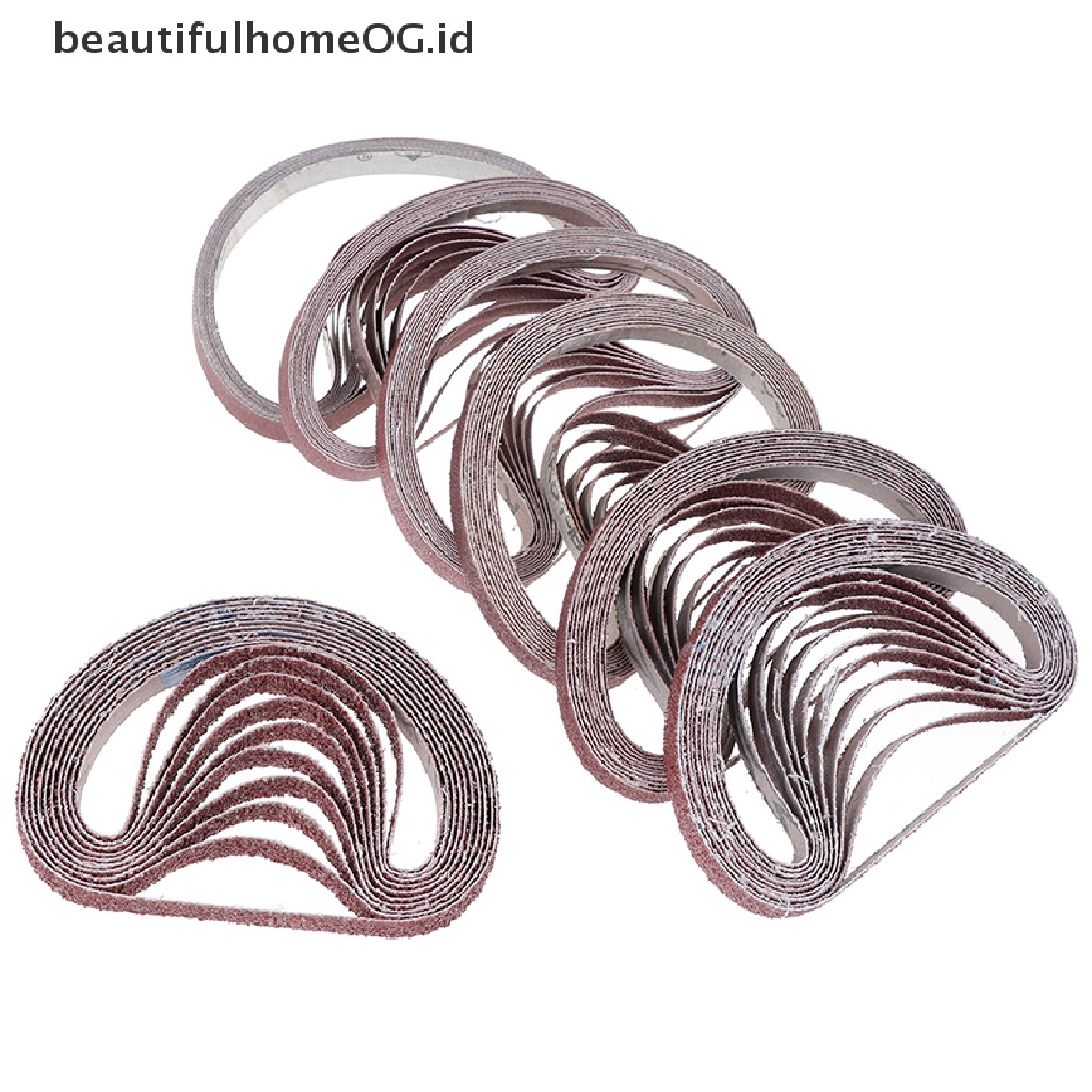 10pcs Sabuk Amplas 40,60,80,100,120,180,320 grit Untuk power tool