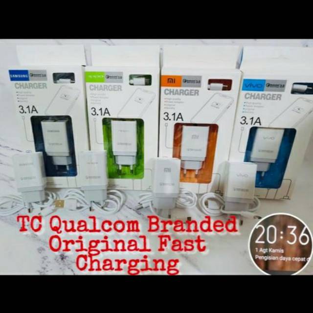 Fast Charging 3.1A SAMSUNG/ VIVO / XIAOMI ORIGINAL | Charger Fast Charging JJACC