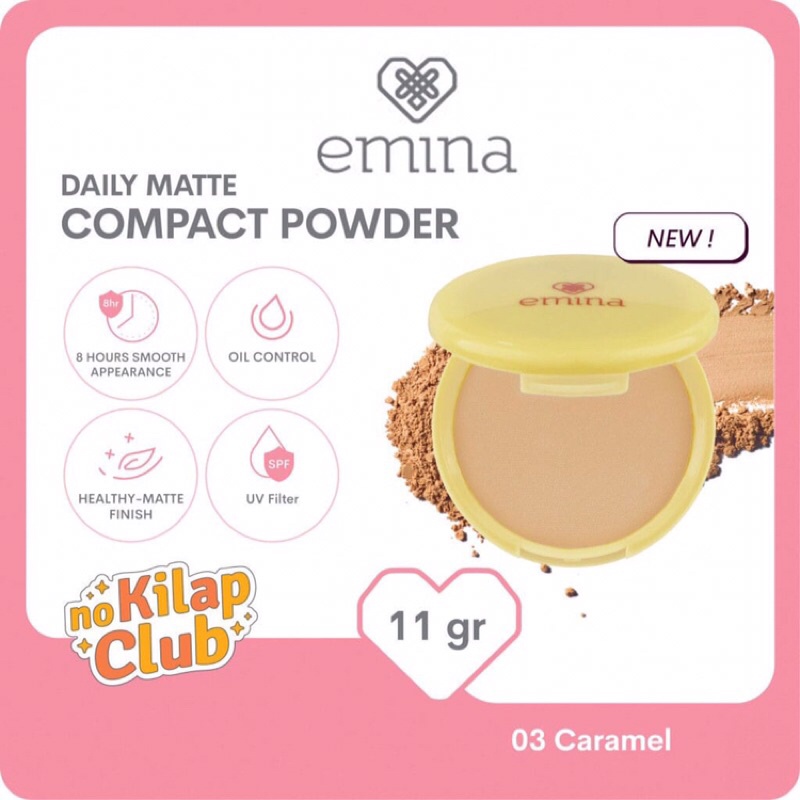 emina daily matte compact powder