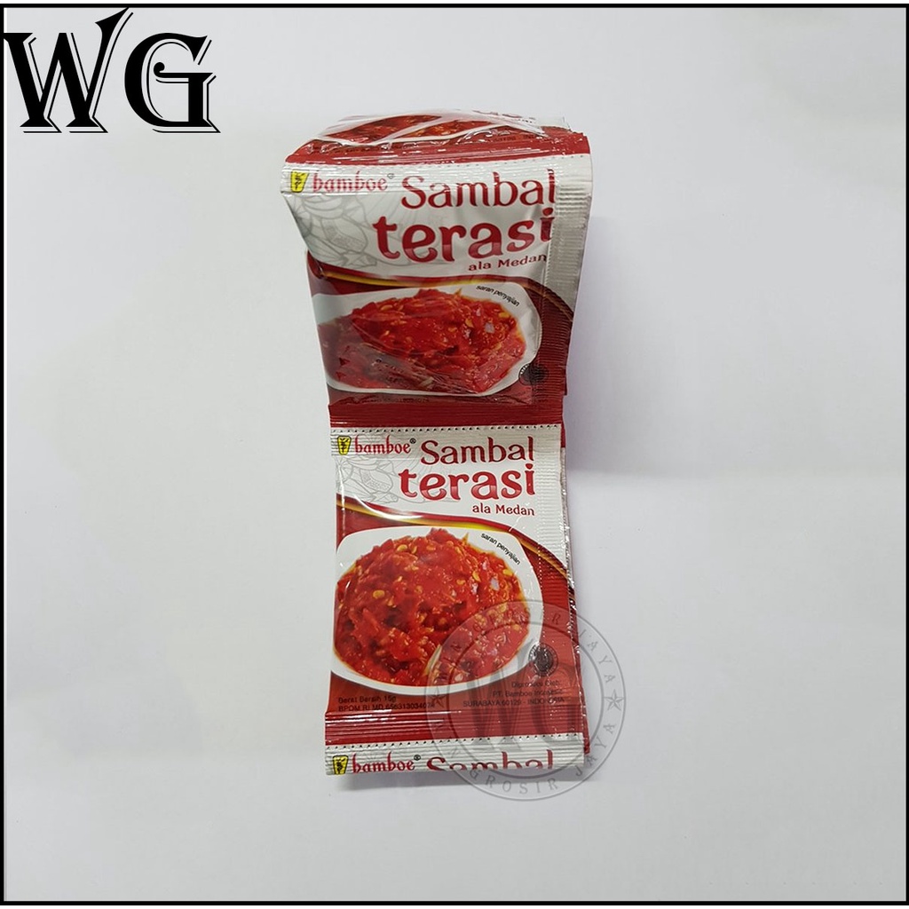 

Sambal Terasi Ala Medan - Isi 10 Sachet merk Bamboe