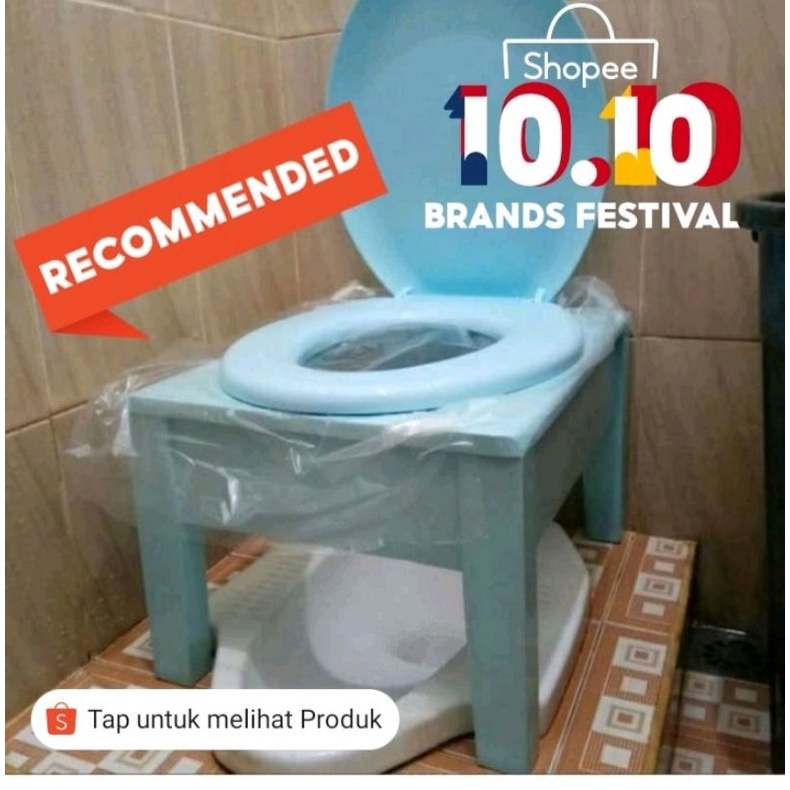 Kloset WC duduk duduk potable utk lansia & ibu hamil