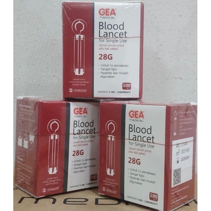 Jarum untuk Easy Touch Lancet isi 100 GEA