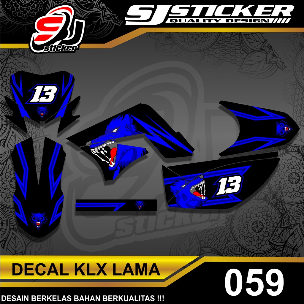 059 Decal Full Body KLX Old 150 Lama - Decal KLX Lama Desain