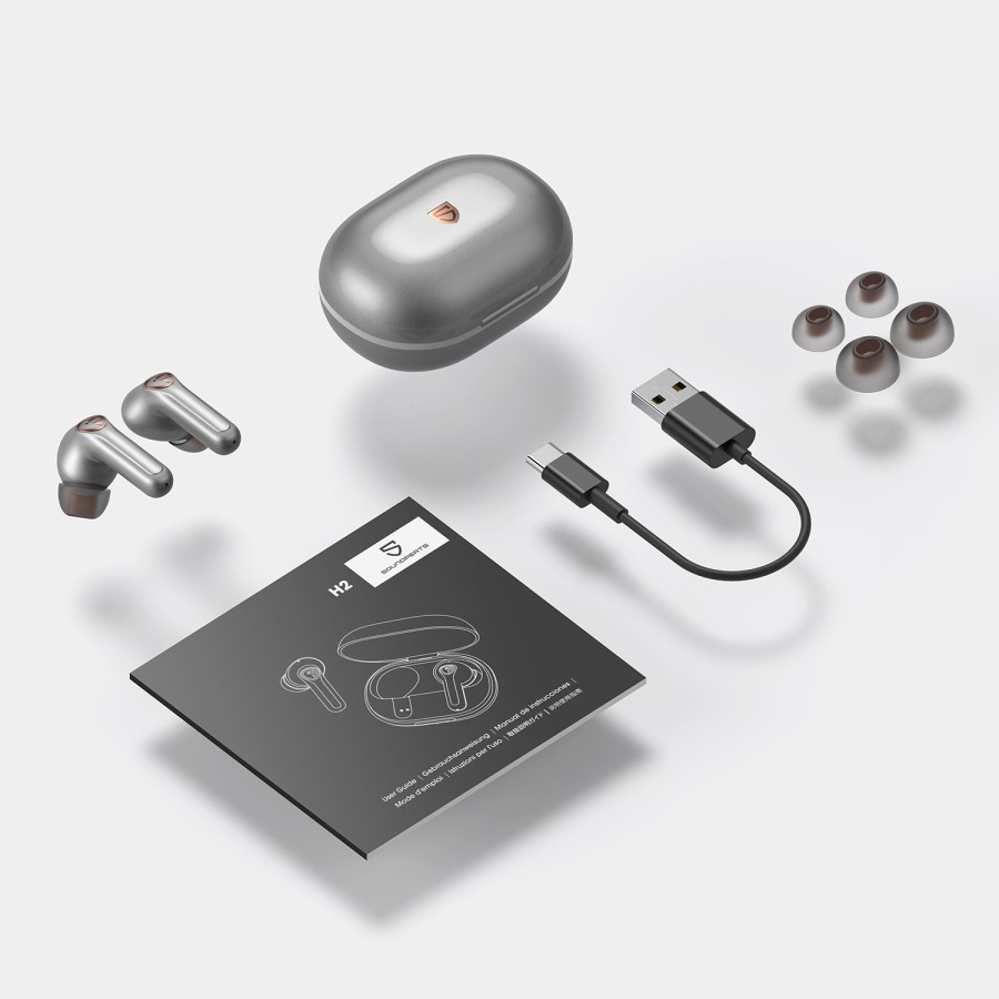 TWS SOUNDPEATS H2 Hybrid Dual Driver &amp; QCC3040 True Wireless Earbuds