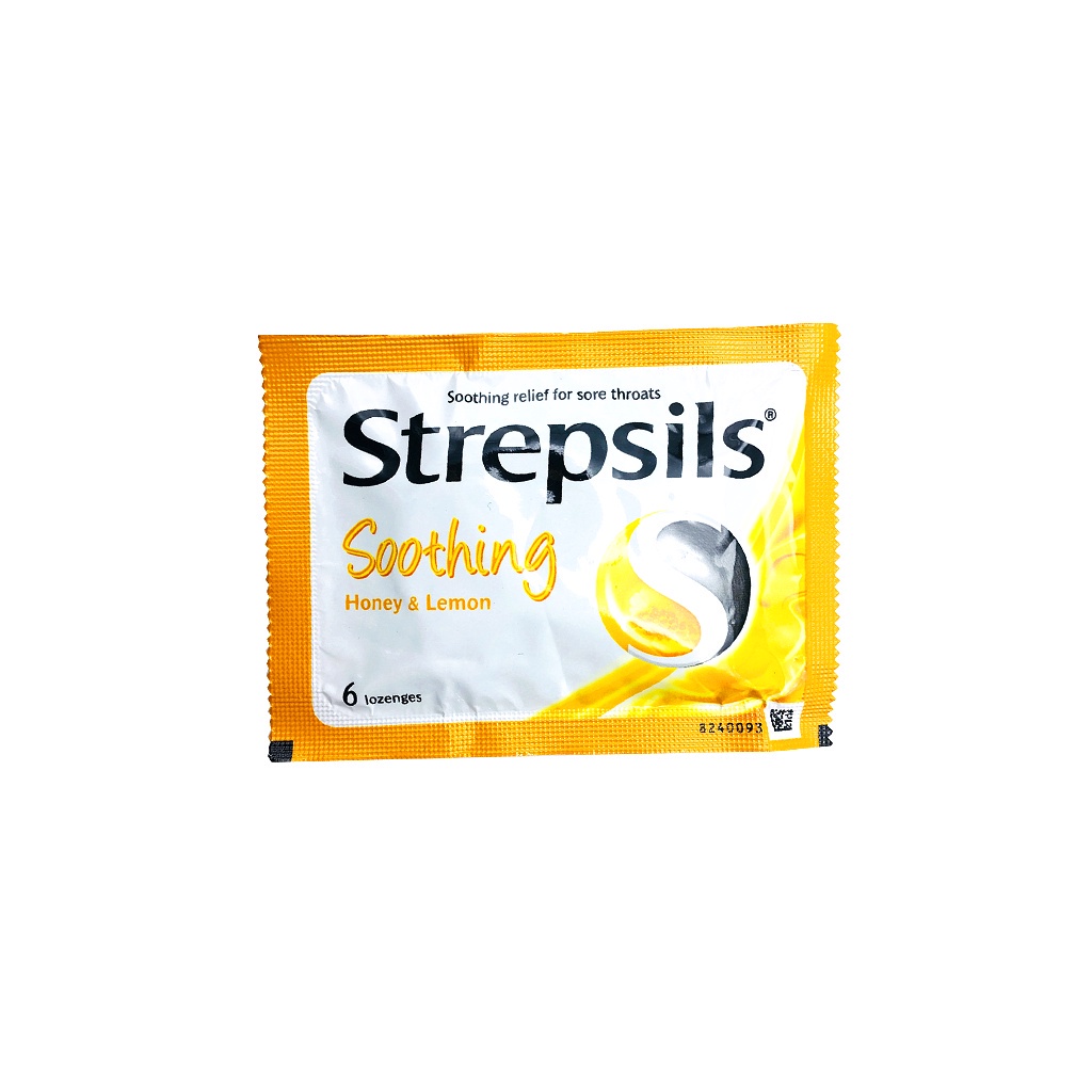 STREPSILS HONEY LEMON Isi 12 Tablet Hisap - Melegakan Radang Tenggorokan