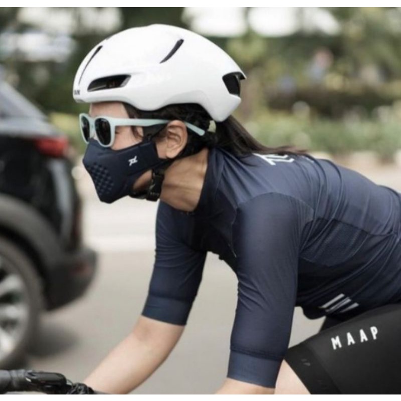 MASKER TOMO LOGO TNI POLRI REPLI LIFEMASK ADVANTAGE CARBON DAN HITAM POLOS DESAIN 3D FIT