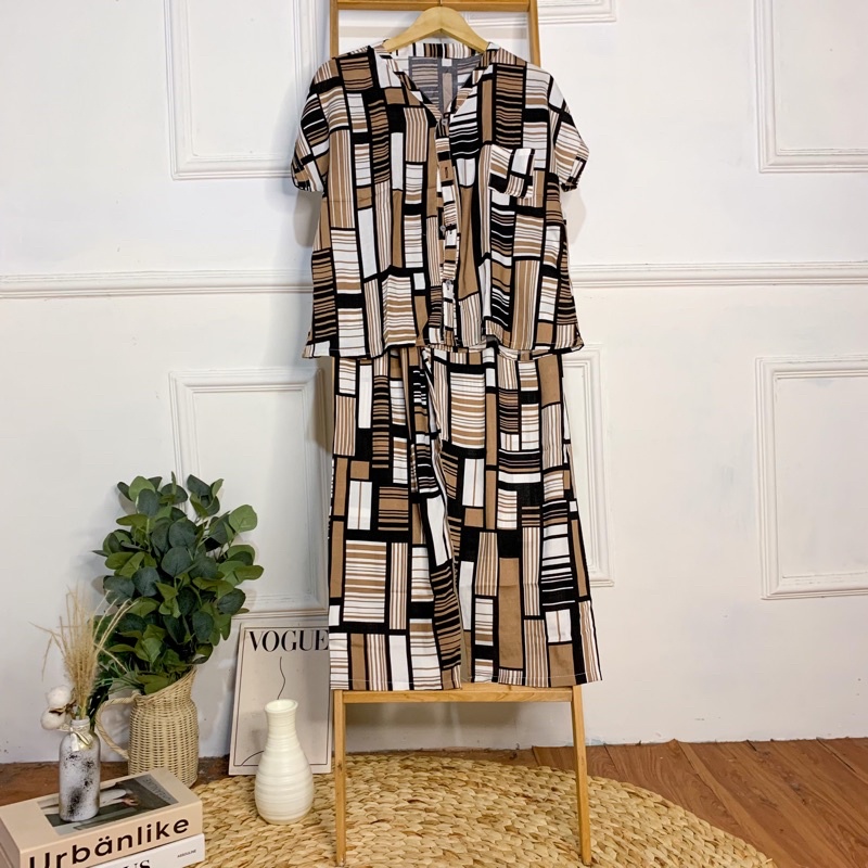 PIYAMA VNECK / PIYAMA KANCING HITS PIYAMA KANCING BUSUI / PIYAMA RAYON / HOMEWEAR-NC 25