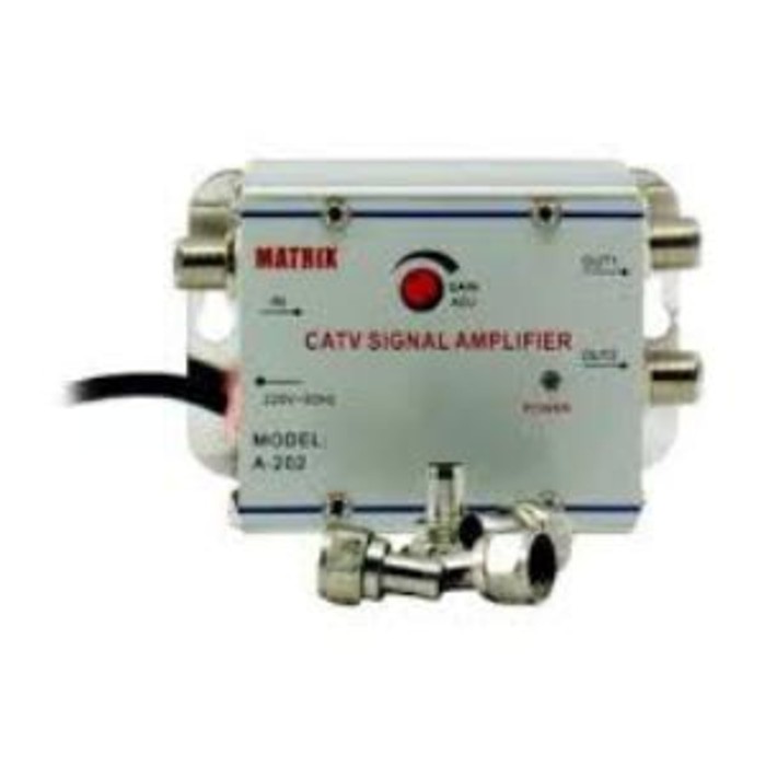 RAPID Spliter AC Booster 2 Way /Penguat Sinyal /CATV Signal Amplifier