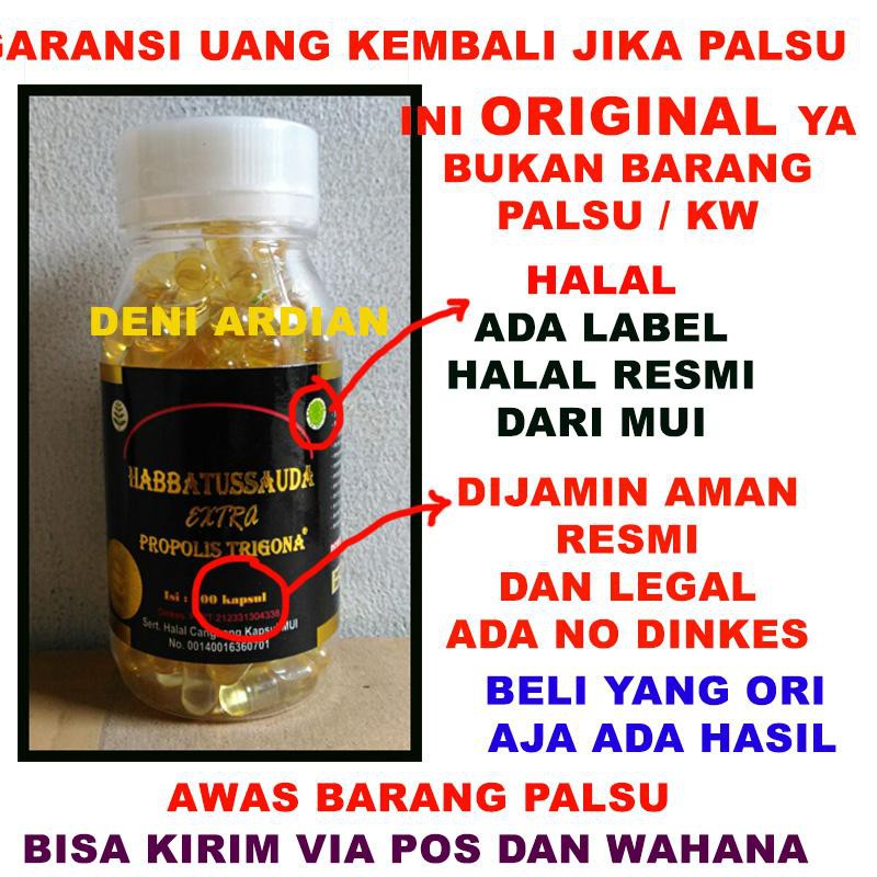 Habbatussauda Extra Propolis Trigona 100 Kapsul Antibiotik Obat Stroke Rematik Asam Urat Nyeri Sendi Indonesia