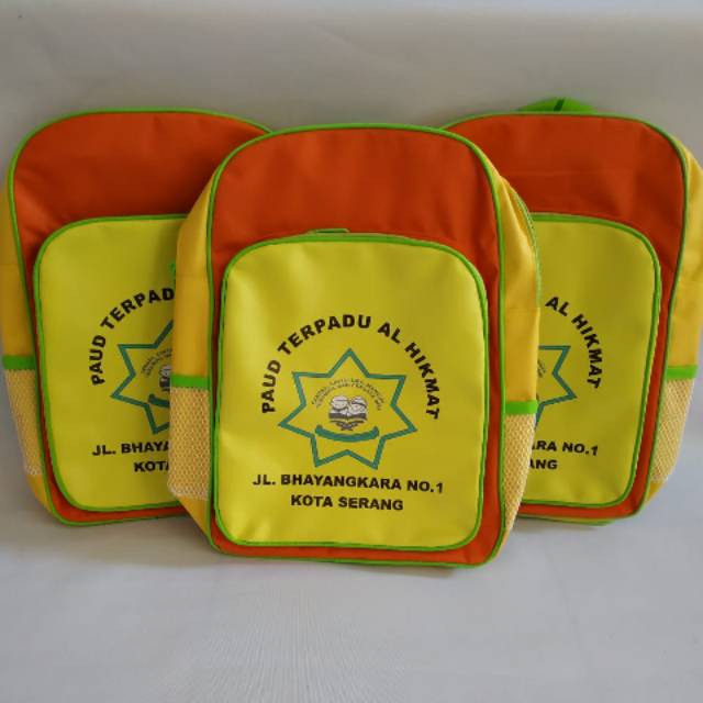 Tas anak sekolah custom design