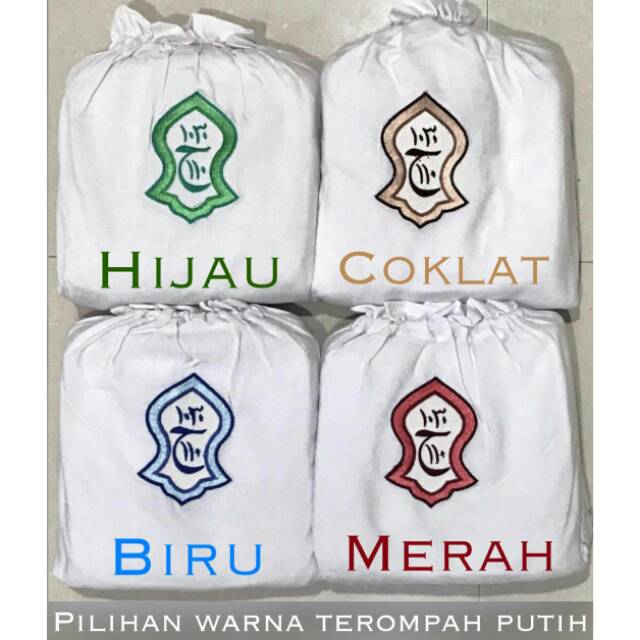 Mukena hadramaut terompah putih