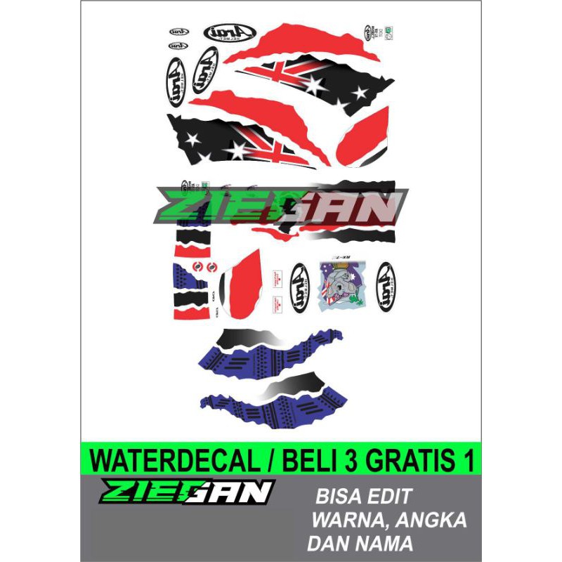 Water decal helm motif Doohan