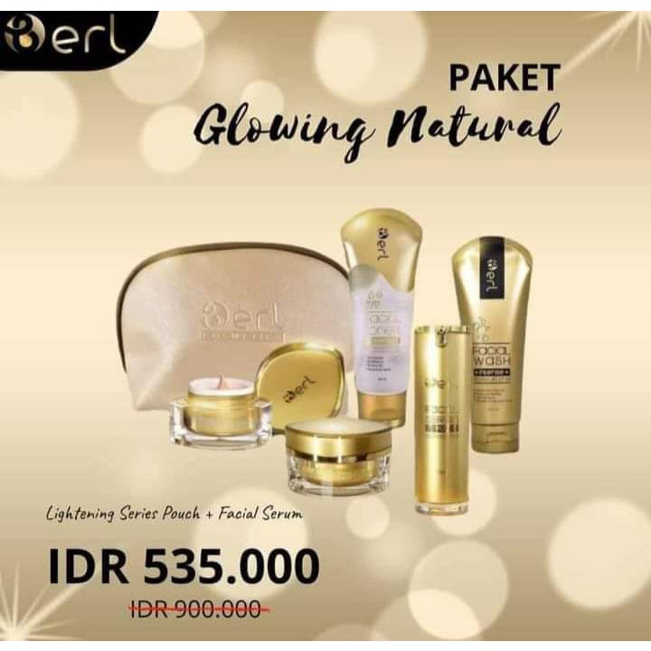 B ERL Paket Skincare Beauty Premium Perawatan Wajah Putih Cerah Glowing Resmi BPOM Halal Original