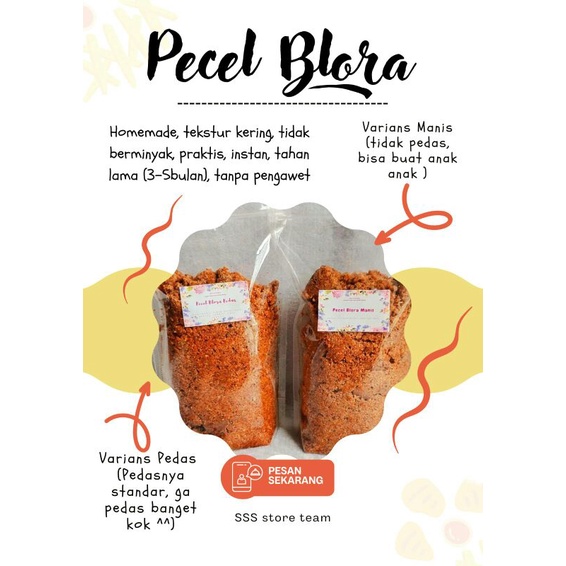 

Pecel Sangrai Blora Ima Instan Tidak Berminyak 500gr