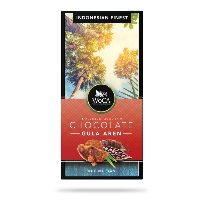 

504Omekho Woca Premium Chocolate Bar - Cokelat Batang Rasa Gula Aren - 90 Gram Jy60Jhh