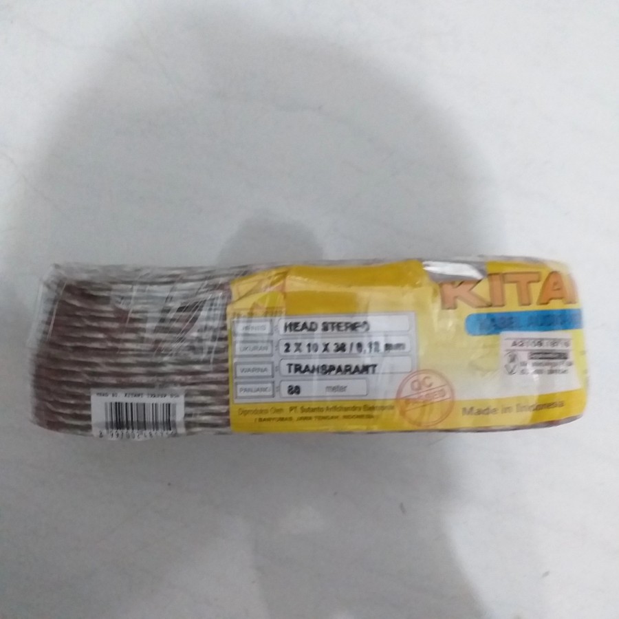 Kabel Head Abserm Stereo Transparant 2x10x38 Harga Meteran KITANI