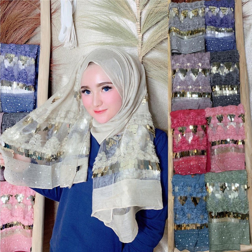 Hijab syar'i // pashmina organza // pashmina termurah // hijab premium termurah // supplier hijab fa
