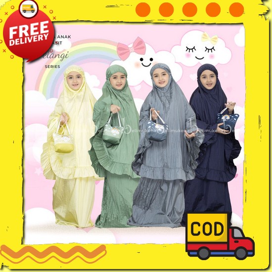 Mukena Anak Tanggung Saliha Bamboo Rayon Premium Mukena Anak Perempuan Mukena Anak Rayon Mukena Anak