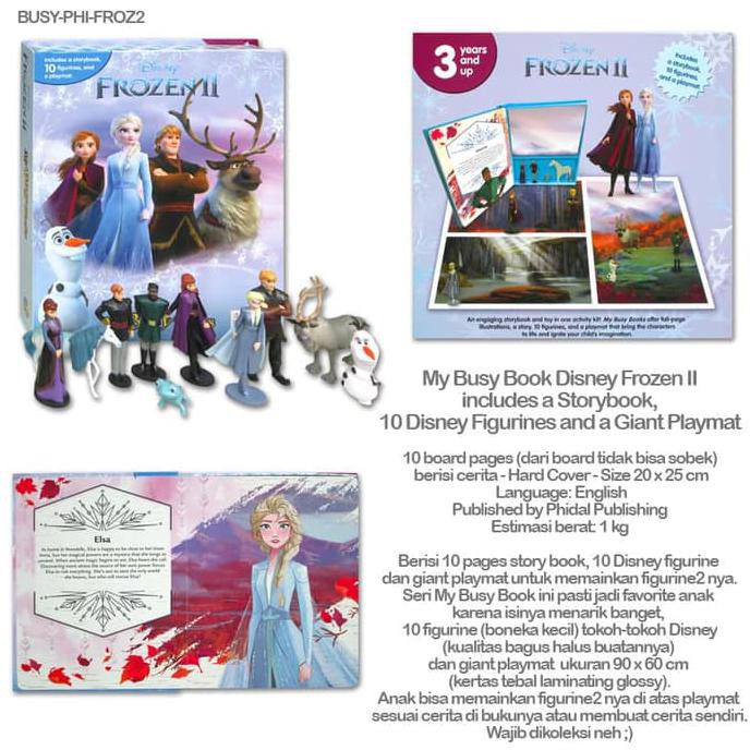 My Busy Book Disney Frozen Ii Includes A Storybook, 10 Disney Figurine