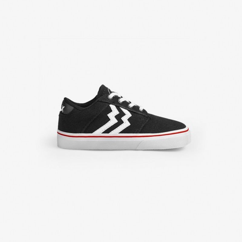 Geoff Max Kids - Gavin Kids Black White | Sepatu Anak | Sneakers