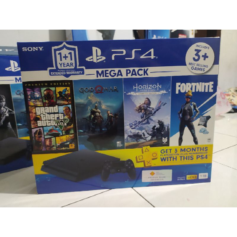 PS4 SLIM 1TB MEGAPACK SERI TERBAIK GARANSI