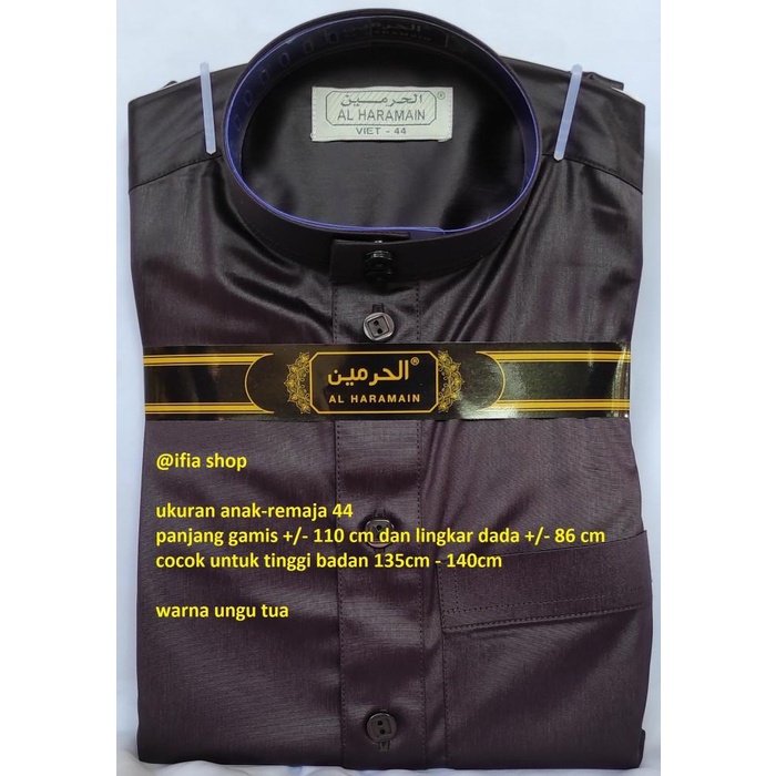 Al Haramain Size 44 | Jubah Gamis Arab Impor Al Haramain Anak-Remaja