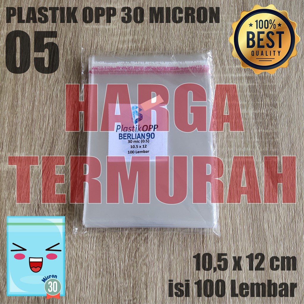 

10,5 x 12 cm PLASTIK OPP TEBAL 30 Micron (0,5) PLASTIK KEMASAN TERMURAH / PLASTIK UNDANGAN