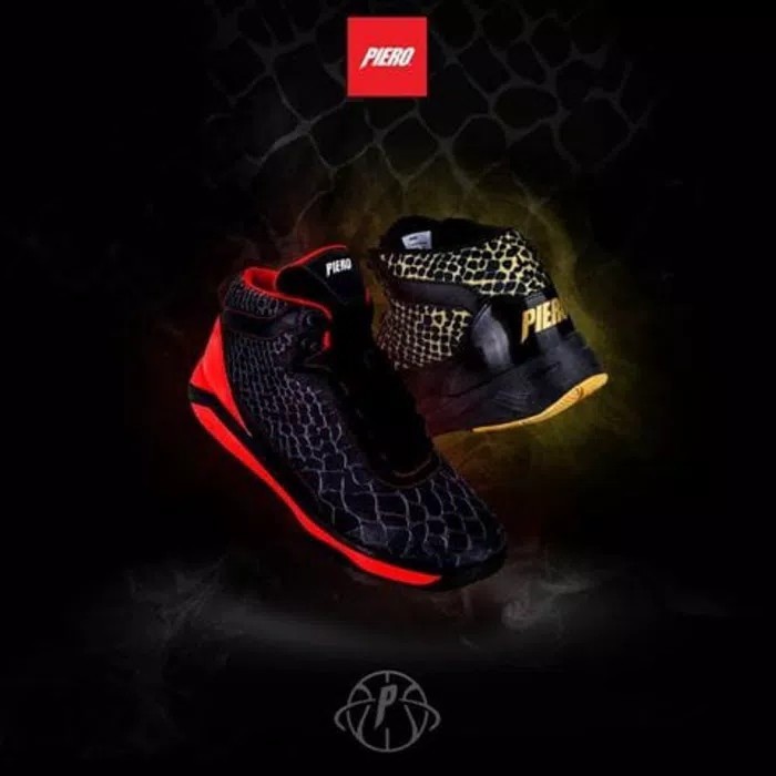 Sepatu Basket Piero Original Harga Diskon - Hitam- 41