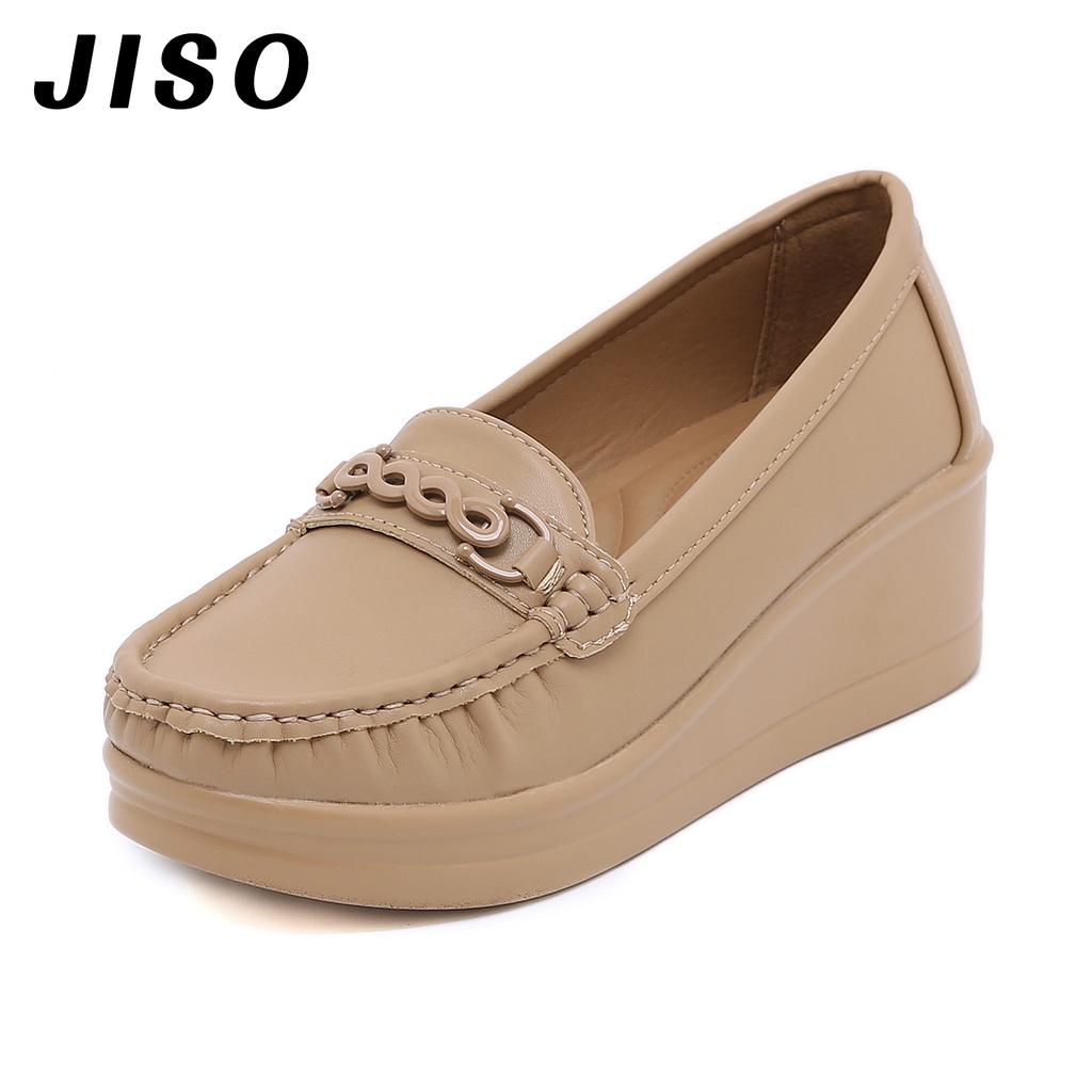 JISO RYONA LOLI-25 Sepatu Wedges Kerja Wanita 6cm Import Premium