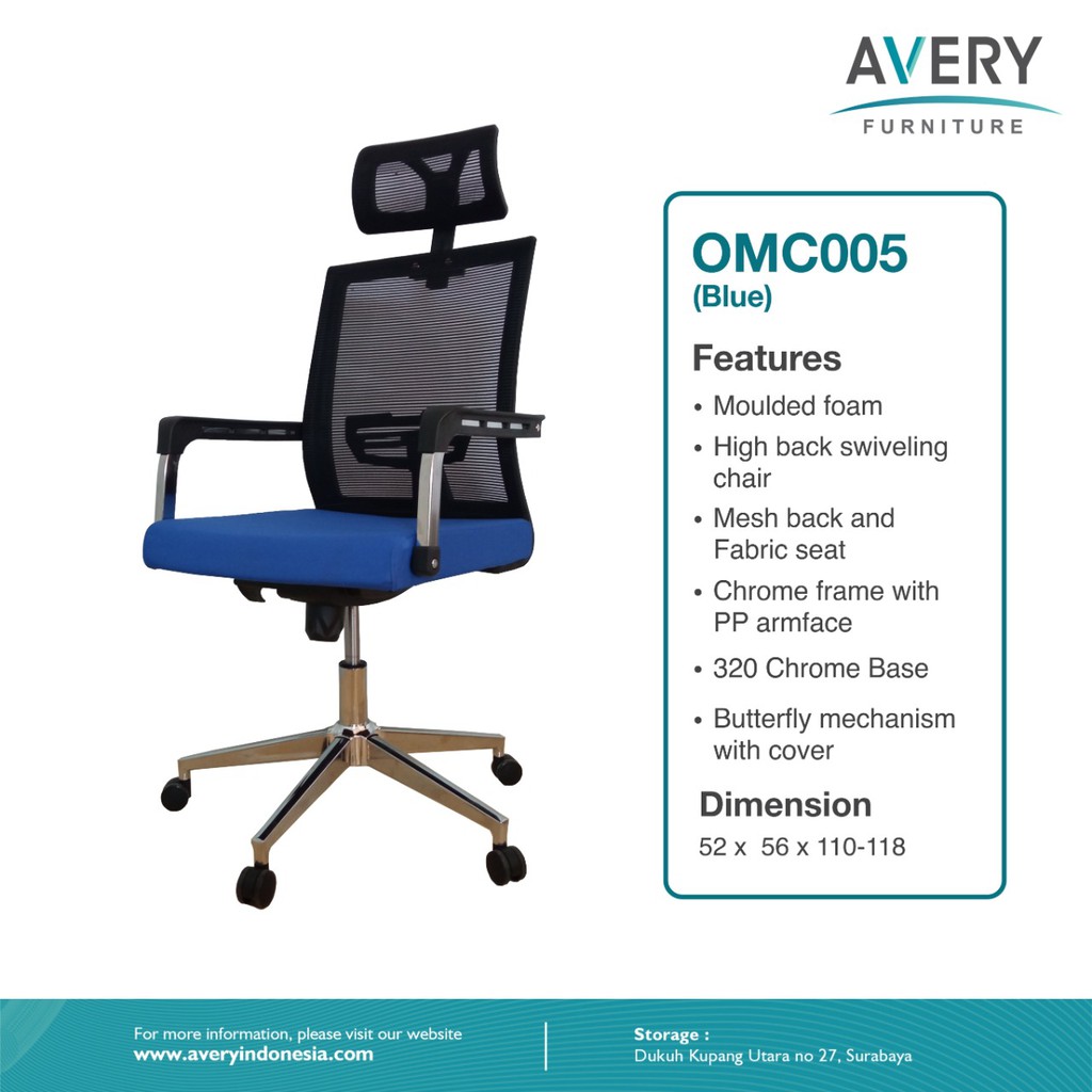 Jual Avery Omc Kursi Kantor Kursi Putar Office Chair