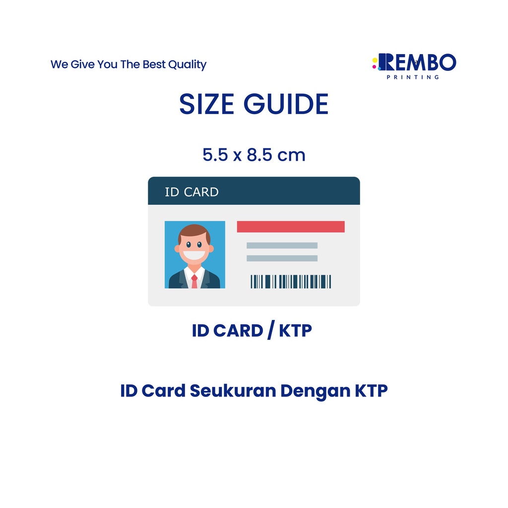 CETAK ID CARD PVC CUSTOM KUALITAS PREMIUM / CETAK TANDA PENGENAL NAME TAG / KARTU MEMBER MURAH TANPA MINIMAL ORDER - REMBO PRINTING