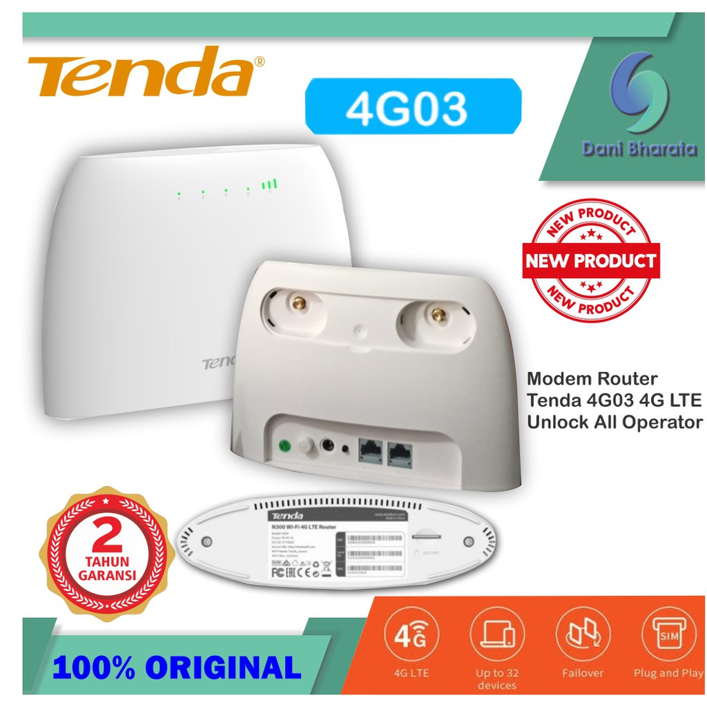 TENDA 4G03 4G-03 PENGGANTI 4G680 MIRIP MR6400 MR100 GARANSI RESMI 2thn