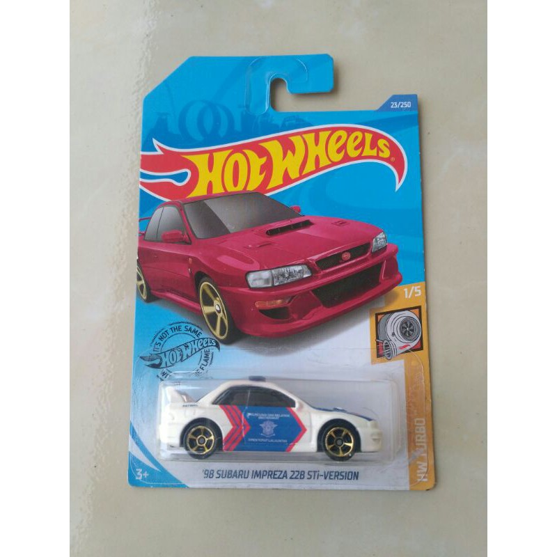 Hot Wheels Polisi Indonesia 98 Subaru Impreza 22B STi-Version