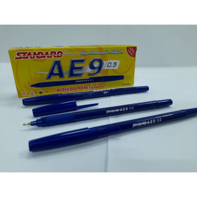 

pulpen standar AE9 biru