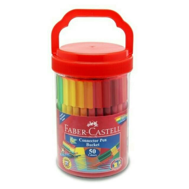 

Faber castell connector pen bucket 50 warna