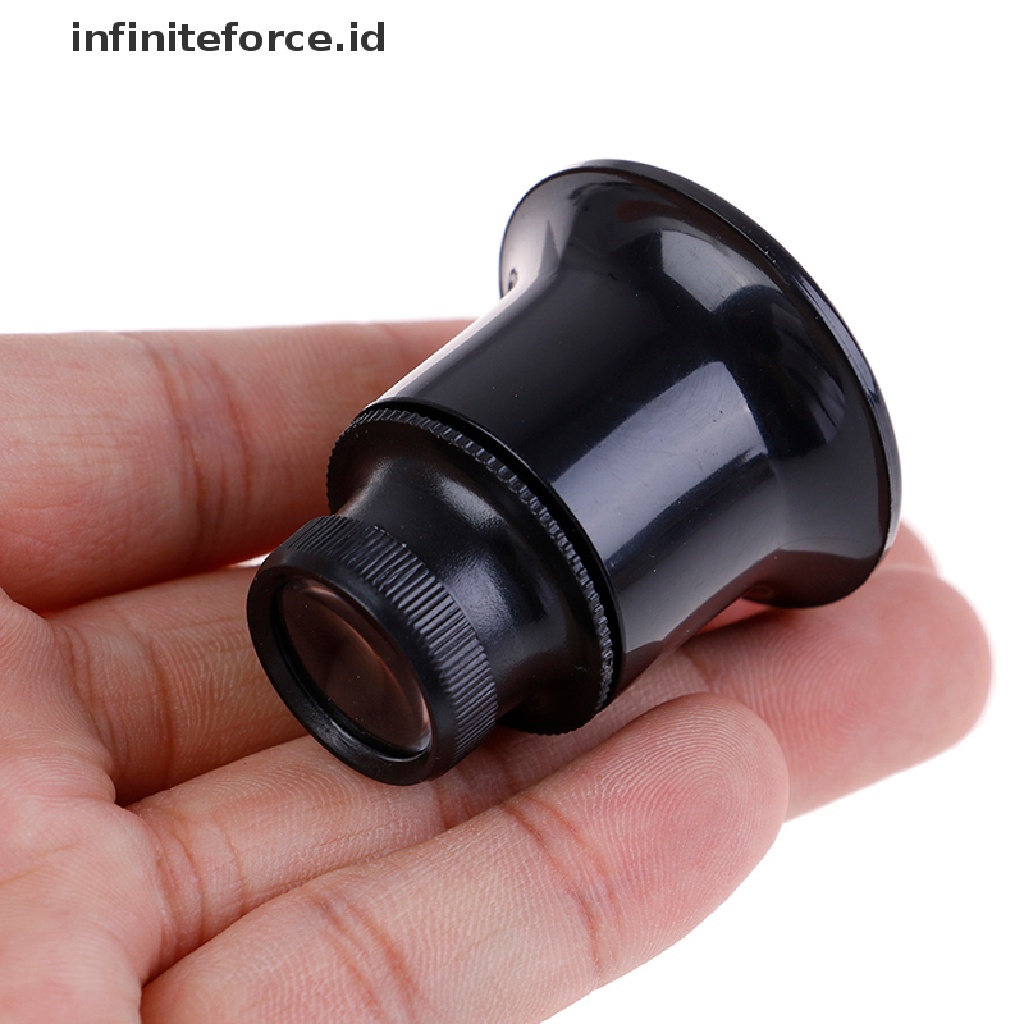 (Infiniteforce.Id) Kaca Pembesar 20x Untuk Reparasi Jam Tangan / Perhiasan