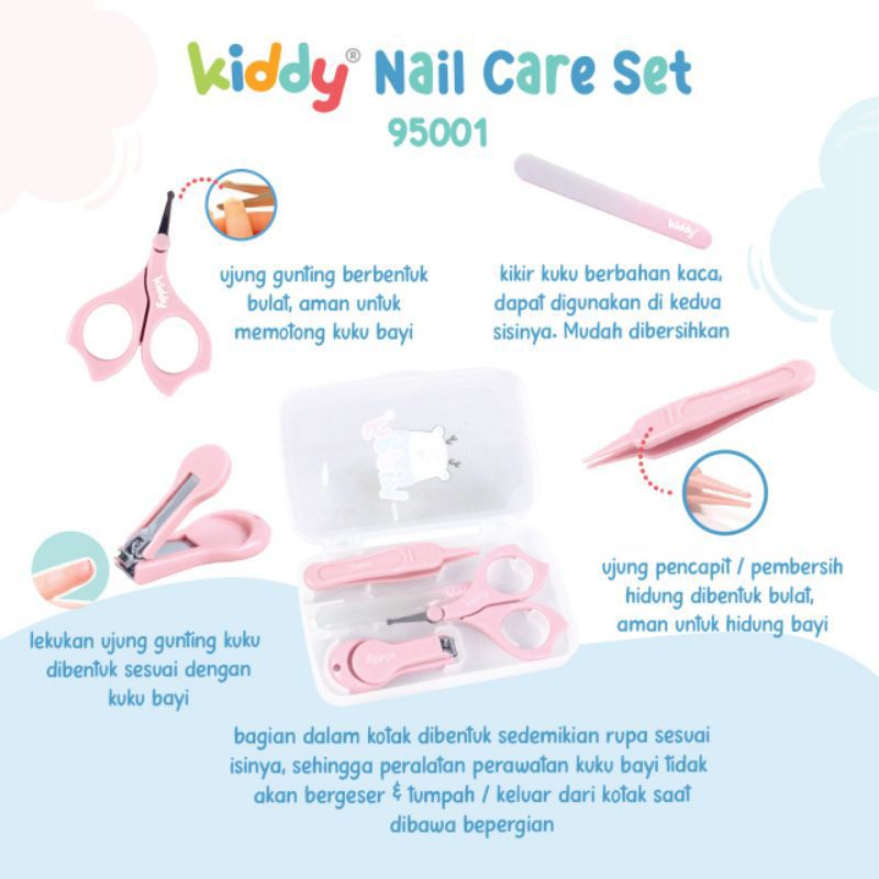 Kiddy Nail Care Set With Comb 95002 / 95001 / kiddy brush and comb set 95003 / Set Sisir Baby SY