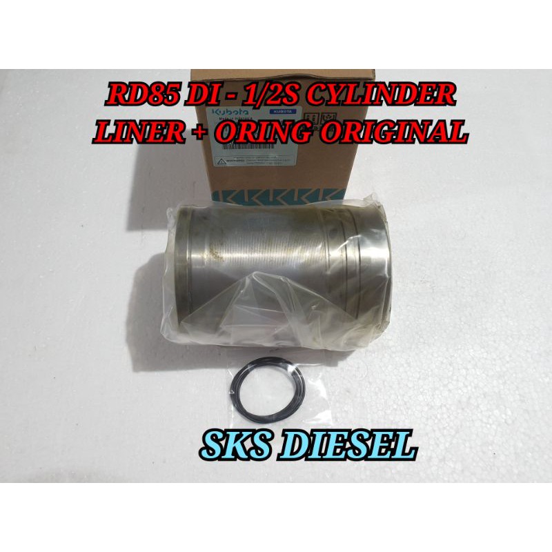 RD85 DI - 1/2 S Cylinder Liner + Oring Bambu Boring Foring Mesin Diesel Kubota Original 88MM