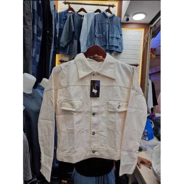 JAKET WANITA JEANS PUTIH BW//JAKET WANITA JEANS//JAKET LEVIS CEWEK