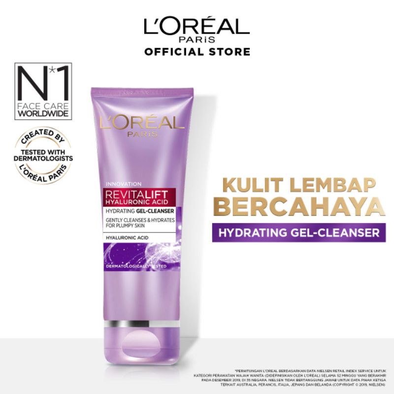 L'OREAL REVITALIFT Hyaluronic Acid Gel Cleanser 100 ml