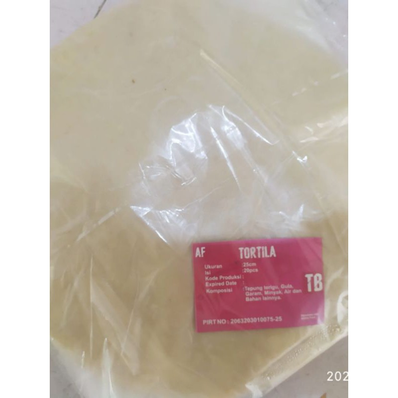 

kulit kebab/tortilla ukuran 25 isi 20 pcs