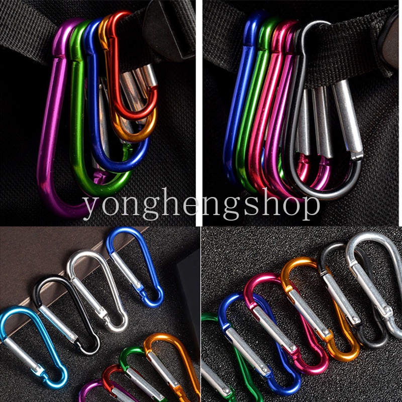 Gantungan Kunci Carabiner Mini Bahan Aluminum Alloy Untuk Camping