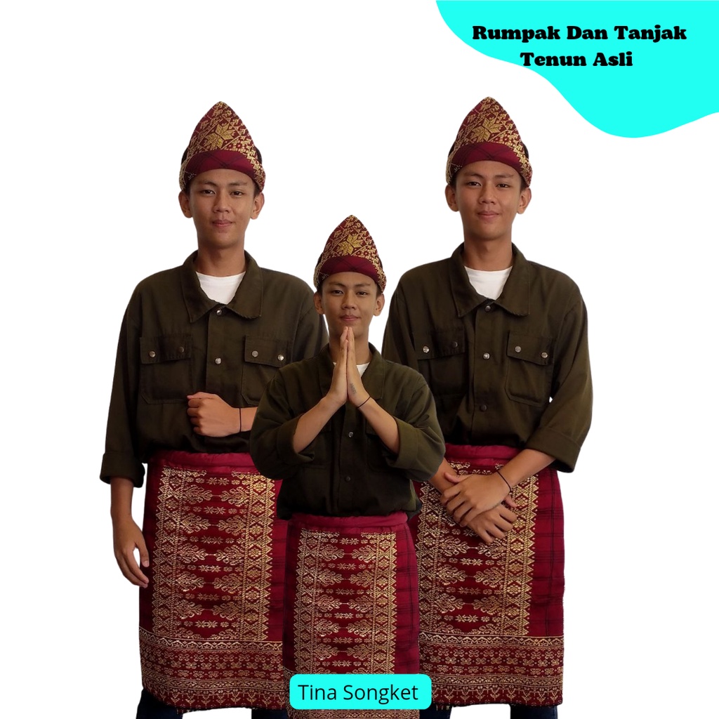 Tanjak dan Rumpak Songket Tenun Asli Khas Palembang - Tina Songket