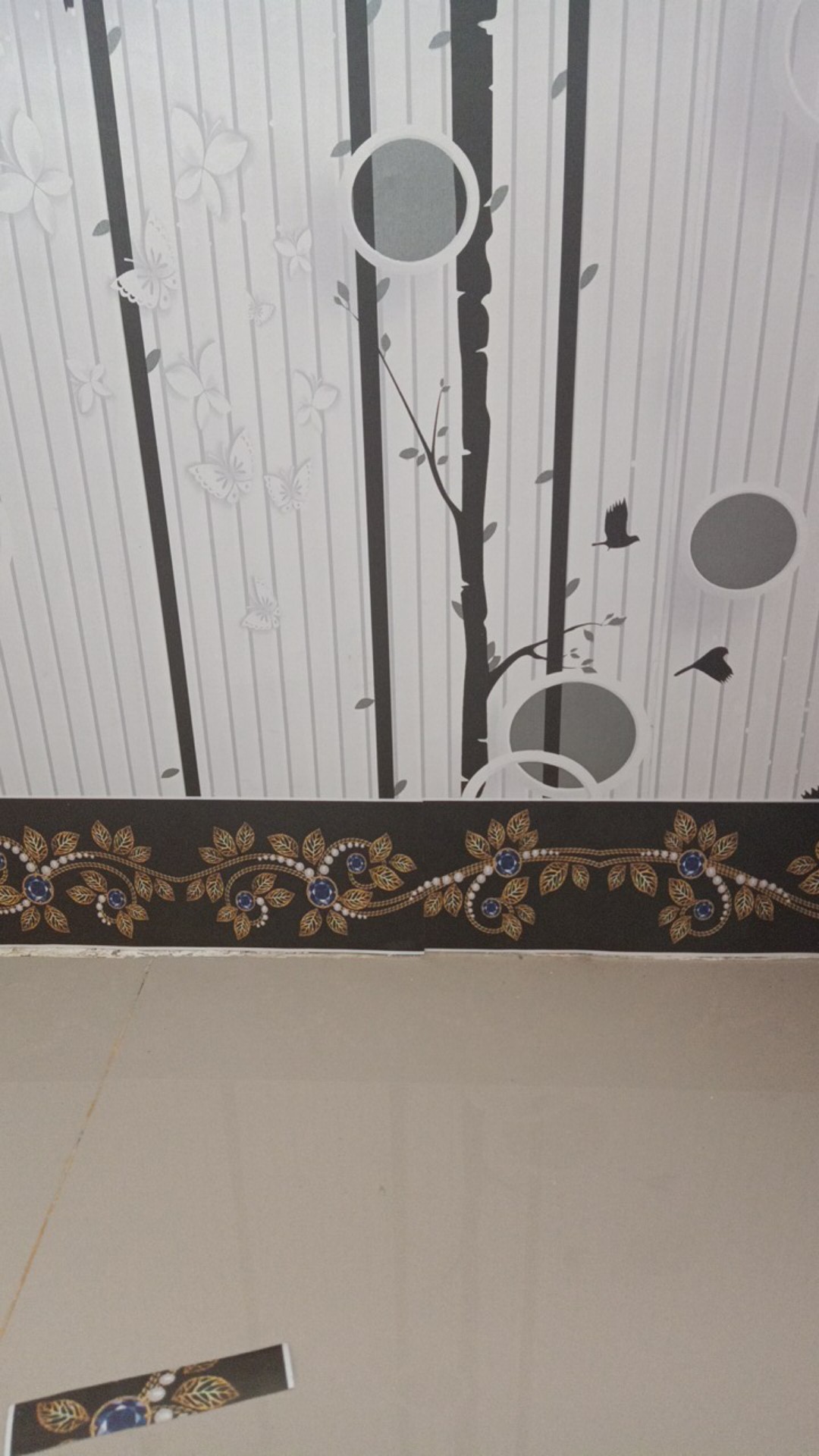 Wallborder / Wall Border / Wallpaper List Dinding Ukuran 10cm X 10meter