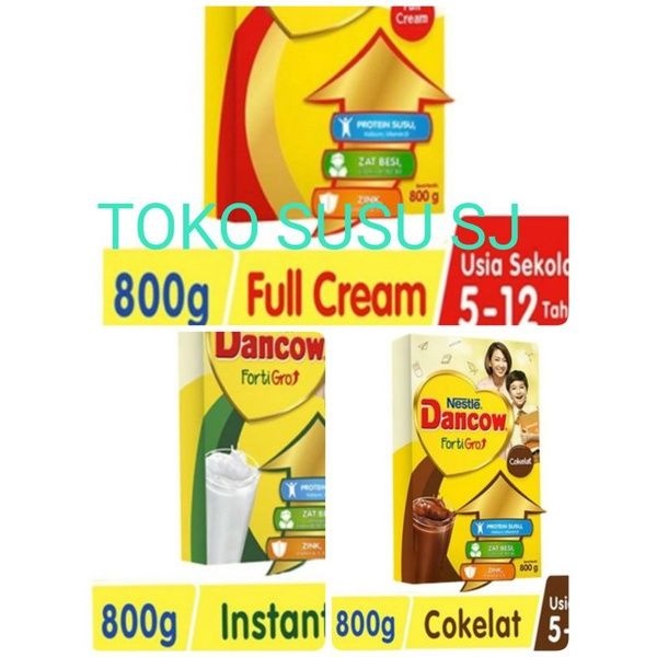 DANCOW FORTIGRO FULL CREAM  Instant coklat putih 780 GRAM/780gr/Nestle