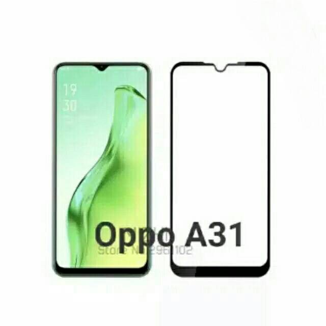 OPPO A35 A16 A15 A15S A31 A16E A16K A57 4G A17 A77S A1 PRO 5G A58 5G TEMPERED GLASS 9D FULL COVER FULL GLUE