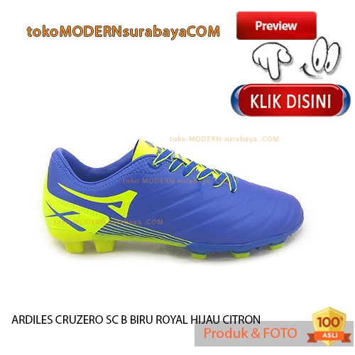 ARDILES CRUZERO SC B BIRU ROYAL HIJAU sepatu olahraga sepak bola