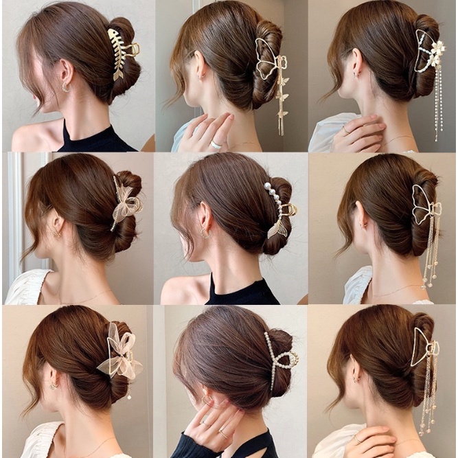 Jual Jepit Rambut / Kep / Jepitan / Klip Rambut mutiara putih ...