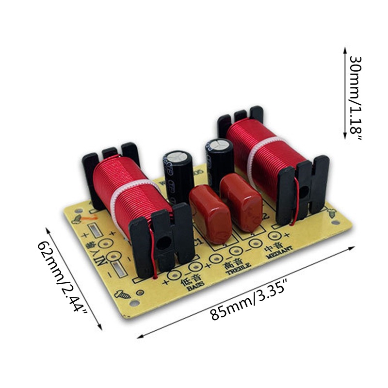 Bt WEAH-305 Pembagi Frekuensi Speaker 3arah 150W HiFi Crossover Modul Filter Untuk Modifikasi Speaker Rumah DIY