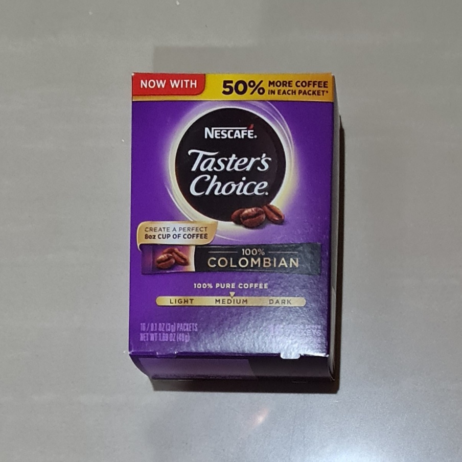 Kopi Nescafe Taster's Choice 100% Colombian Instant Coffee 16 x 3 Gram